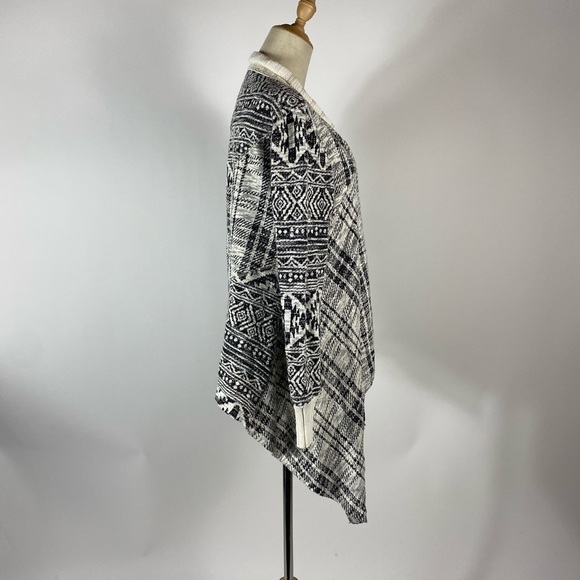 Anthro TINY Asymmetric Open Front Cardigan Cotton - Picture 5 of 8